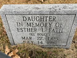 Esther I. A. <I>Bowers</I> Fath 