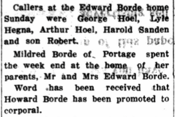 Howard Edward Arthur Borde 