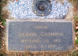Eugenia Elnora “Jeanie” Champion 