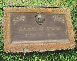 Adeline M Adrian 