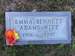 Emma <I>Bennett</I> Witt 