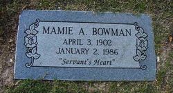 Mamie Argie <I>Moore</I> Bowman 