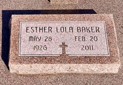 Esther Lola <I>Dillinger</I> Baker 