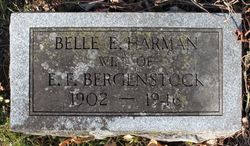 Belle Elizabeth <I>Harmon</I> Bergenstock 