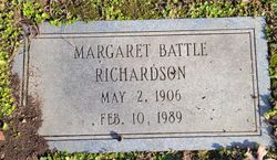 Margaret <I>Battle</I> Richardson 
