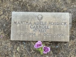 Martha Adele <I>Fosdick</I> Carroll 