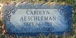 Carolyn L. <I>Meiss</I> Aeschleman 