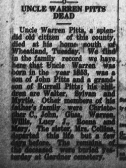 Warren Luther Pitts 