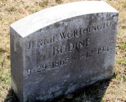 Jennie <I>Worthington</I> Bodine 