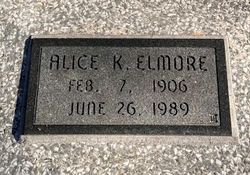 Alice Kathleen <I>Eversole</I> Elmore 