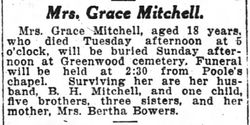 Grace <I>Bowers</I> Mitchell 