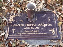Lonetta Sue <I>Harris</I> Ahlgrim 