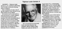 Tilghman Lester “Les” German Jr.