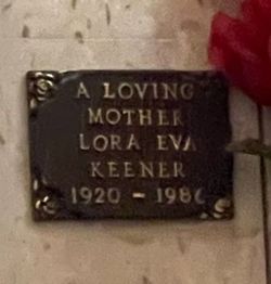 Lora Eva <I>Thomas</I> Keener 
