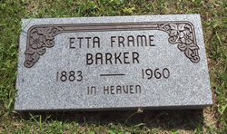 Etta Ruth <I>Frame</I> Barker 