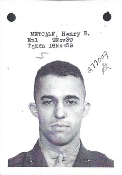 PlSgt Henry Booth Metcalf 