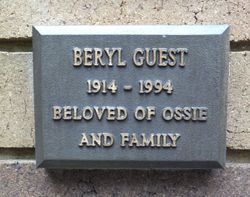 Beryl <I>Underhill</I> Guest 