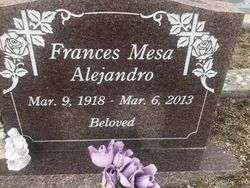 Frances <I>Mesa</I> Alejandro 