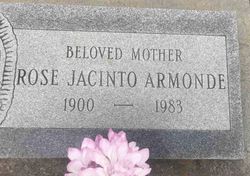 Rose Gertrude <I>Jacinto</I> Armonde 