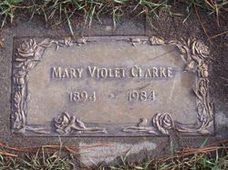 Mary Violet <I>Harrah</I> Clarke 