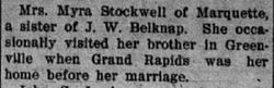 Sallie E. <I>Belknap</I> Stockwell 