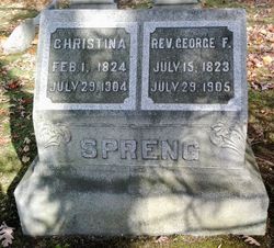 Rev George Frederick Spreng 