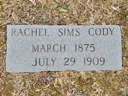 Rachel <I>Sims</I> Cody 