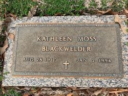 Kathleen Geneva <I>Moss</I> Blackwelder 
