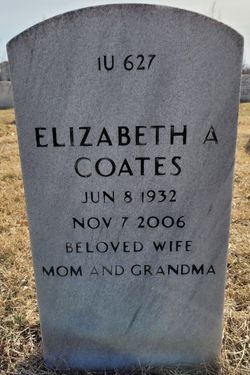 Elizabeth A “Betty” <I>Miller</I> Coates 