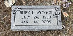 Ruby Lee <I>Bryant</I> Aycock 
