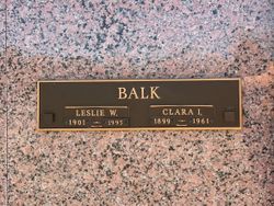 Clara Irene <I>Buell</I> Balk 