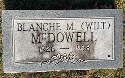 Blanche Marie <I>Wilt</I> McDowell 
