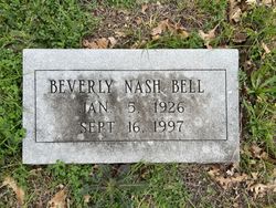 Beverly Anne <I>Nash</I> Bell 