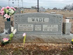 Pearlie Pauline <I>Moppin</I> Wade 