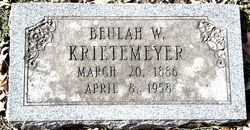 Beulah <I>Wilder</I> Krietemeyer 