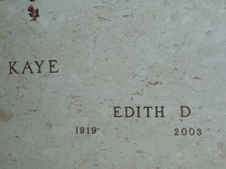 Edith Dorothy <I>Alberts</I> Kaye 