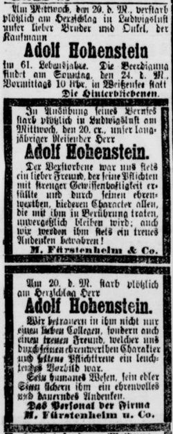 Adolf Abraham Hohenstein 