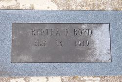 Bertha F. Boyd 