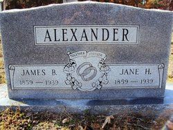 Jane Elvira “Jim” <I>Hicks</I> Alexander 