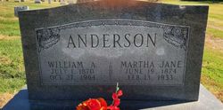 Martha Jane <I>Lyons</I> Anderson 