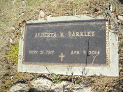 Alberta R. <I>Riddlesberger</I> Barkley 