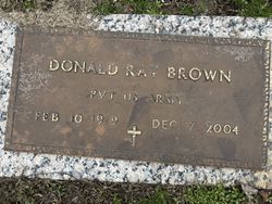 Pvt Donald Ray Brown 