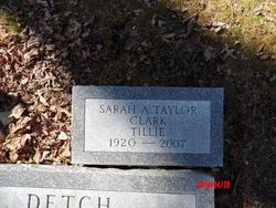 Sarah A Taylor Clark Tillie 