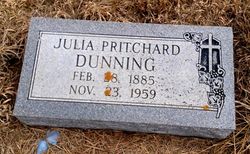 Julia <I>Pritchard</I> Dunning 