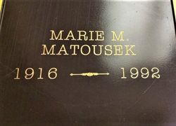 Marie Magdalena <I>Jurajdova</I> Matousek 