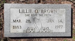 Lillie Ozella <I>Crummey</I> Brown 