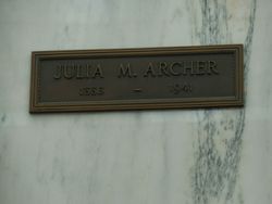Julia M. <I>Bergman</I> Archer 
