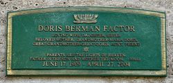 Doris <I>Berman</I> Factor 