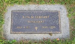 Rita M <I>Gebhart</I> Rinehart 