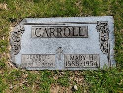 Mary Helen “Mamie” <I>Schmidt</I> Carroll 